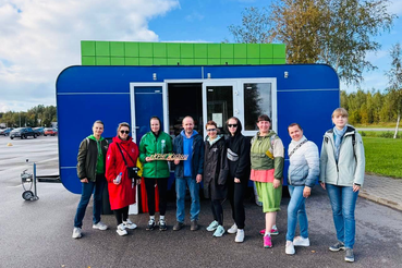 «Экоцентр на колёсах» в Сосновом Бору собрал более 3300 килограмм макулатуры