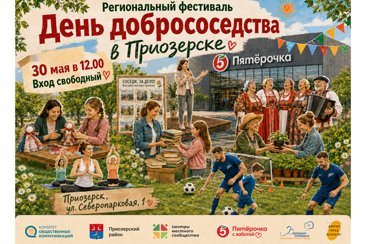 Всероссийский «День соседей» отмечаем в Приозерске